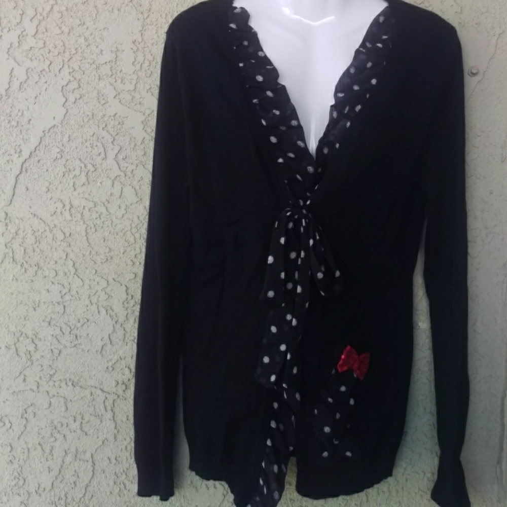 Disney parks authentic Minnie Mouse cardigan sweat